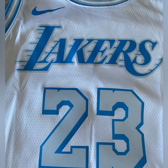 Nike NBA LA Lakers LeBron James "City Edition" Basketball Jersey Size Mens Large - Picture 4 of 7